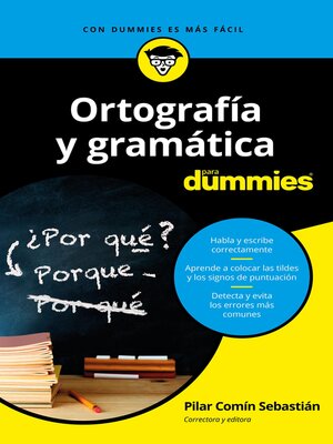 cover image of Ortografía y gramática para dummies
